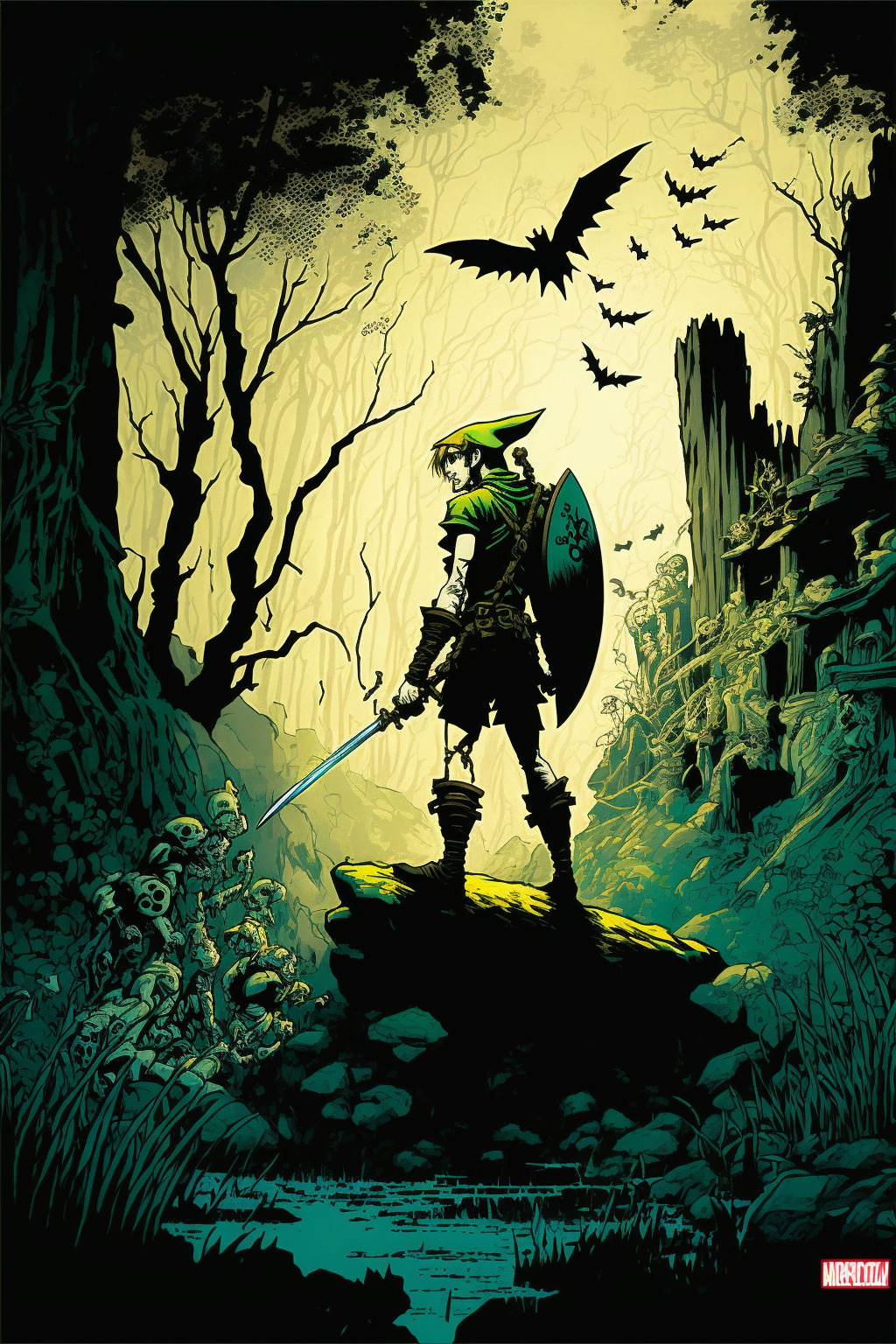The Legend of Zelda в стиле комиксов DC