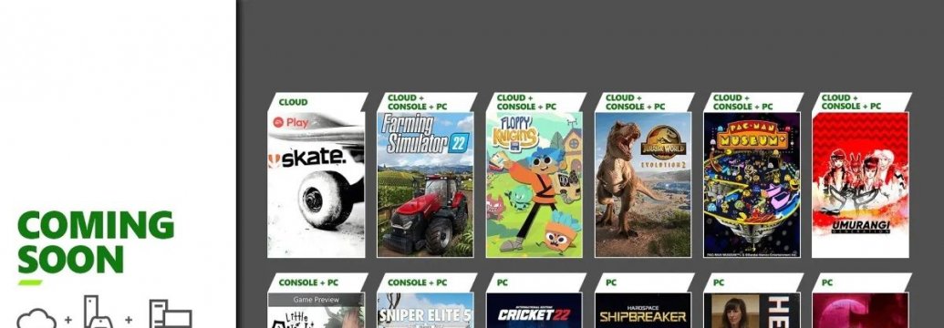 Пополнение каталога Xbox Game Pass в ближайшее время