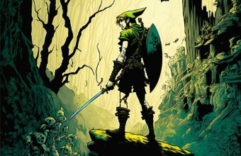 Нейросеть рисует: The Legend of Zelda в стиле комиксов DC